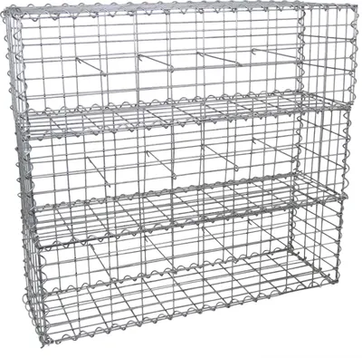 Produktbild von Gabionen Steingabionen Gabionenkörbe Drahtkorb Mauer Steinkörbe Gitterkorb Gabionenzaun 100 x 30 x 30cm 3 Körbe beeinhaltet