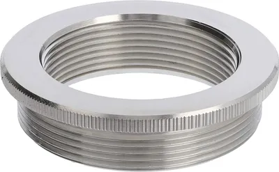 Imagen del producto de WISKA Reducción de rosca macho: de M50x1,5 a M40x1,5. Reducción MRM-M50/M40, roscada, de latón (CuZn) niquelado, con rosca de conexión