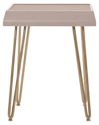 Obrázek produktu pro Zlatý odkládací stolek Minimalistický styl Kovový rám Moderní design