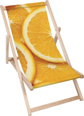 Produktbild von Dreamroots Liegestuhl klappbar Holz, Buchenholz bis zu 130 kg, Sonnenliege klappbar mit 3-stufiger Neigungsregulierung der Rückenlehne, Orange