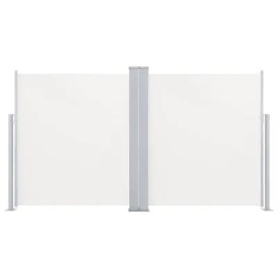 Obrázok produktu pre Zaťahovacia dvojitá bočná markíza na terasu 170x600 cm, krémová