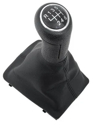 Für Audi A4 B8 A5 8T A6 4F C6 Q5 8R Schaltknauf Schaltmanschette Schwarz 6-Gang – Produktansicht