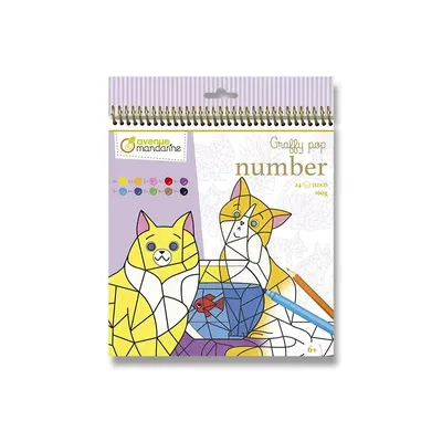 Image de Livre de coloriage par numéros Graffy Pop Cats