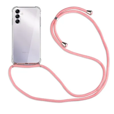 Produktbild von Handykette für Samsung Galaxy A14 Handyhülle mit Band Case Hülle mit Kordel Hand Rosa