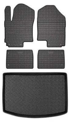 Obrázok produktu pre Gumové autokoberce SolidPRO + vaňa kufra pre: BAIC Beijing X75 2023- jedna podlaha 5 ks