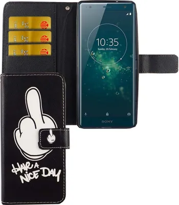 Zdjęcie produktu dla Etui na telefon komórkowy Sony Xperia XZ2 Have A Nice Day Czarny