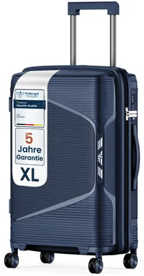 Immagine prodotto di Valigia rigida da viaggio 4FLY XL 75 cm (96 L) - con lucchetto TSA, doppie rotelle, manico telescopico in alluminio e doppia cerniera