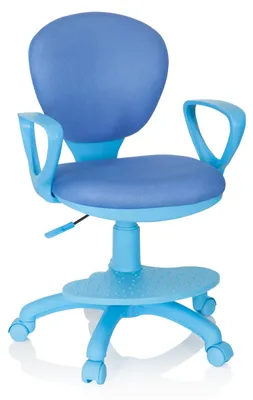 Obrázok produktu pre hjh OFFICE detská otočná stolička KID COLOUR stolová stolička pre deti výškovo nastaviteľná s podrúčkami látka
