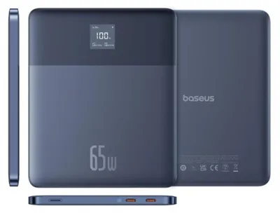 Obrázok produktu pre Baseus Blade2, 12000 mAh, Lítium polymér (lipo), 65 W, Modrá