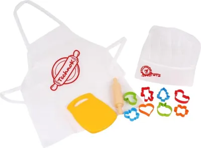 Obrázek produktu pro Sada na pečení 5026 8 barevných forem, prkénko, váleček na pečivo, zástěra, klobouk,