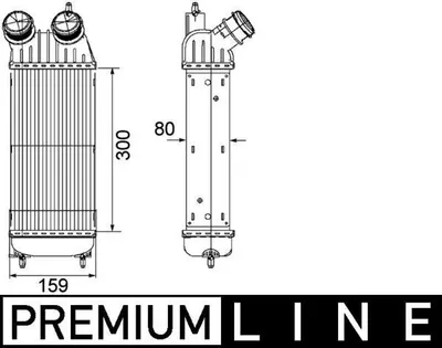 Produktbild von MAHLE ORIGINAL Ladeluftkühler CI 171 000P für FIAT Scudo (270_ 272_)