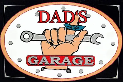Produktbild von vianmo Holzschild 12x18 cm dad´s Garage Papas Werkstatt