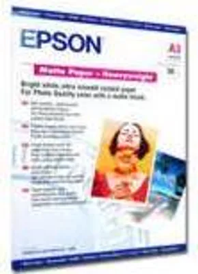Image de Epson C13S041261 Epson Matte Paper - Heavy Weight A 3, 50 Blatt, 167 g    S 041261