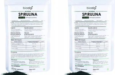 Image de 2x Spirulina Platensis Bioalgae Powder - Complément alimentaire