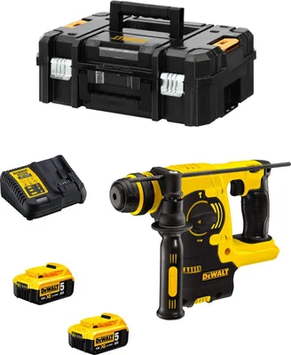 Produktbild von Kombihammer DeWALT DCH253P2 (2 x 5,0 Ah + DCB115 + TSTAK II)