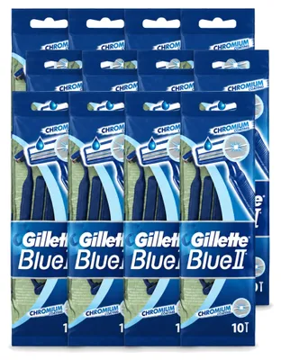 Produktbild von 12 x Gillette Blue 2 Einwegrasierer - mit Chromium-Beschichtung - Vorteilspackung - 12 Stücke