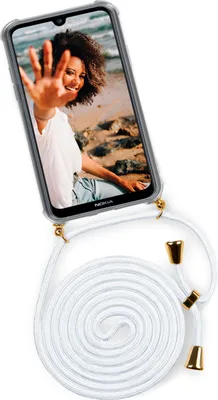 Produktbild von TWIST-Case + TWIST-Cord für Nokia 2.2, Farbe:Marshmallow (Gold)