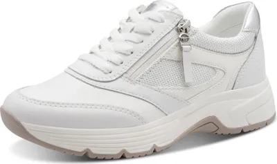 Produktbild von Tamaris Comfort Damen Sneaker Leder Reißverschluss weit geschnitten 8-83706-45, Größe:40 EU, Farbe:Weiß