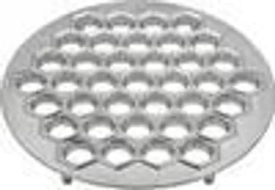 Produktbild von Knödelform aus Aluminium, 25x25 cm, für 37 runde Knödel, Ravioli und Pelmeni, Spülmaschinenfest