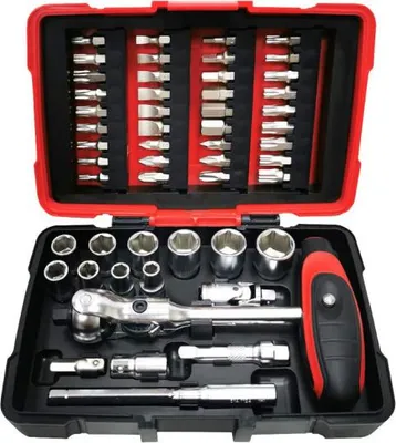 Zdjęcie produktu dla KS Tools 922.0651, Zestaw nasadek, 1/4", 880 g