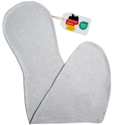 Obrázok produktu pre Vankúš do spálne so sivým bavlneným poťahom, ergonomický a umývateľný