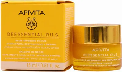 Produktbild von Apivita Beessential Strengthening & Nourishing Skin Supplement Night Balm  15ml