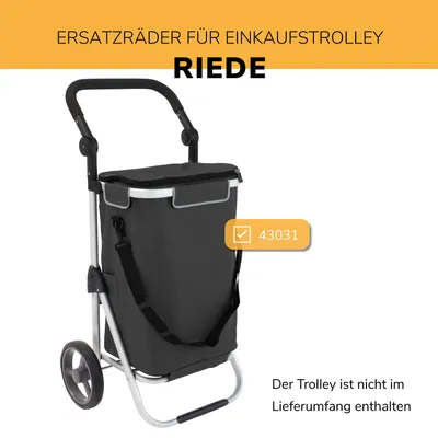 Produktbild von bremermann Ersatzrad 2er Set für Einkaufstrolley RIEDE