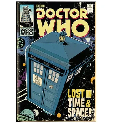 Produktbild von Doctor Who Poster Maxi - Tardis Comic (91,5 x 61 cm)