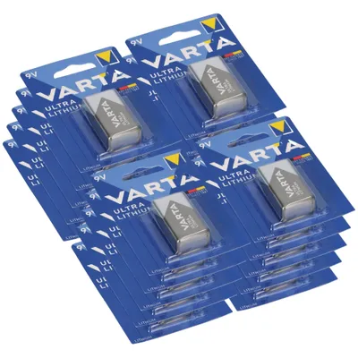 Produktbild von 20x 1er Blister Varta Professional Lithium Batterie 9V-Block