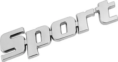 Produktbild von Emblem 3D verchromt - Sport