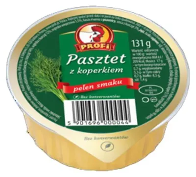 Zdjęcie produktu dla Profi Pasztet z koperkiem 131g