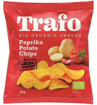 CHIPSY ZIEMNIACZANE PAPRYKOWE BIO 40 g - TRAFO