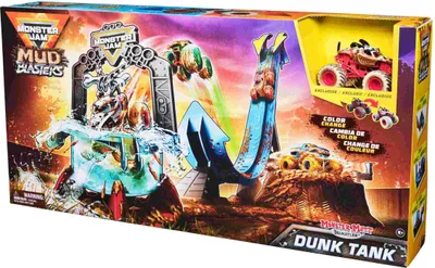 Image de Monster Jam 1:64 Mud Blasters Truck Wash Pl Set