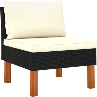 A single outdoor chair with cushions.