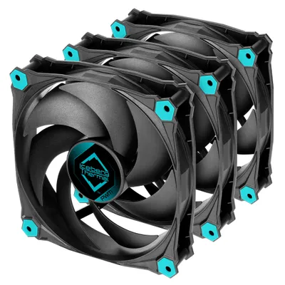 Image de ICEBERG THERMAL IceGALE Silent PWM-120mm  Black (3er Pack)*