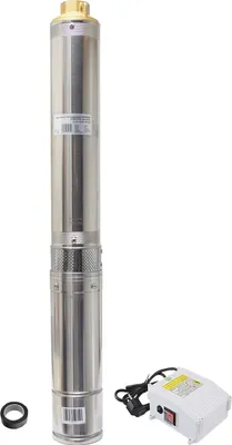 Produktbild von Agora-Tec® 4 Zoll Brunnenpumpe Tiefbrunnenpumpe PREMIUM 370W-3.5-63 30m Kabel