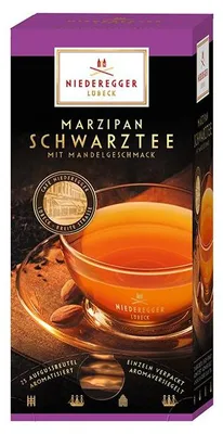 Image de Niederegger - Marzipan Schwarztee (25x7,5g paquet)