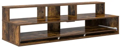Produktbild von vidaXL Studiotisch Räuchereiche 130 x 42,5 x 36 cm Holzwerkstoff