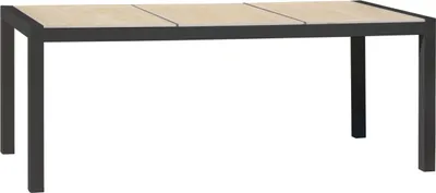 Image de Table Jardin Venise Céramique Et Aluminium Gris Anthracite - Dcb Groupe - Decochine