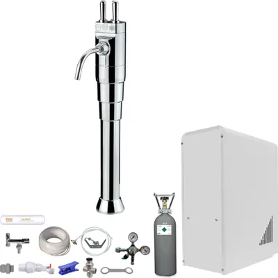 Produktbild von Sprudelwasser Tafelwasseranlage BieTal® BT-10U & Classic mit 3 Hebeln & 6kg CO2