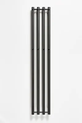 Image de Corps de radiateur tubulaire pour salle de bain PMH Rosendal R2/6 420X1500MM NOIR STRUCTURÉ. R2BL/