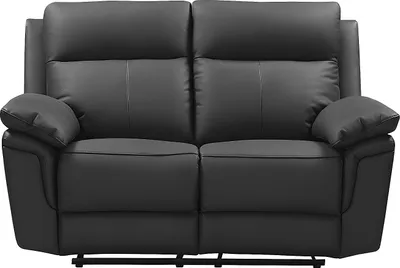 Zdjęcie produktu dla Sofa Relax 2-osobowa - Skóra bawola - Czarny - PAKITA