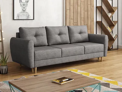 Produktbild von MIRJAN24 Sofa Manstad, Couch mit Bettkasten und Schlaffunktion, Couchgarnitur, Schlafsofa vom Hersteller (Lux 05)