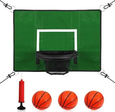 Immagine prodotto di Trampolino da basket con bersaglio, palline mini e pompa per bambini e adulti