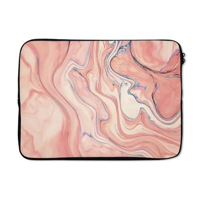 Produktbild von MuchoWow® Laptop Hülle 13 Zoll Ölgemälde lachsrosa Laptoptasche - Laptophülle - Sleeve - Rundumschutz