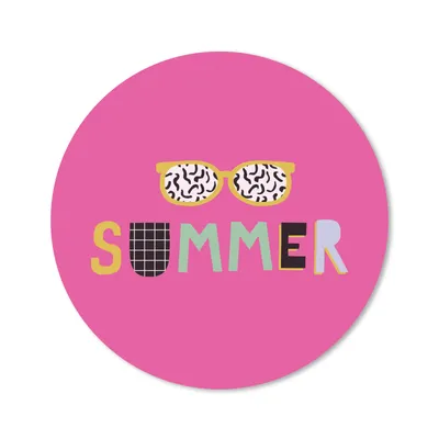 Produktbild von MuchoWow® Mauspad Mousepad Sommer - Sonnenbrille - Zitat 30x30 cm - Mousepads - Maus Mat - Pad - Mausunterlage - Tischunterlage - Schreibtischmatten