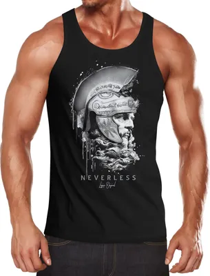 Produktbild von Herren Tank-Top Sparta Spartaner Kopf Helm Krieger Fashion Streetstyle Muskelshirt Muscle Shirt Neverless® schwarz XL
