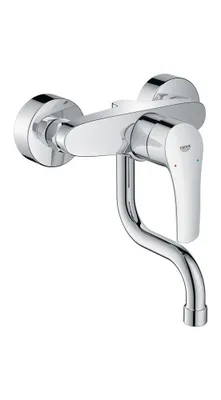 Produktbild von GROHE Einhand-Spültischbatterie Eurosmart schwenkbarer Rohrauslauf S-Anschlüsse chrom