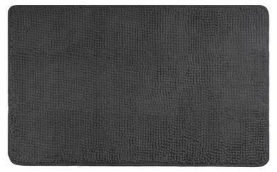 Image de Tapis de bain en chenille avec dessous antidérapant (50 x 80 cm, anthracite)