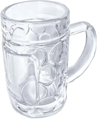 Produktbild von 12 Mini Bierkrüge im Maßkrug-Design, 4cl mit Henkel